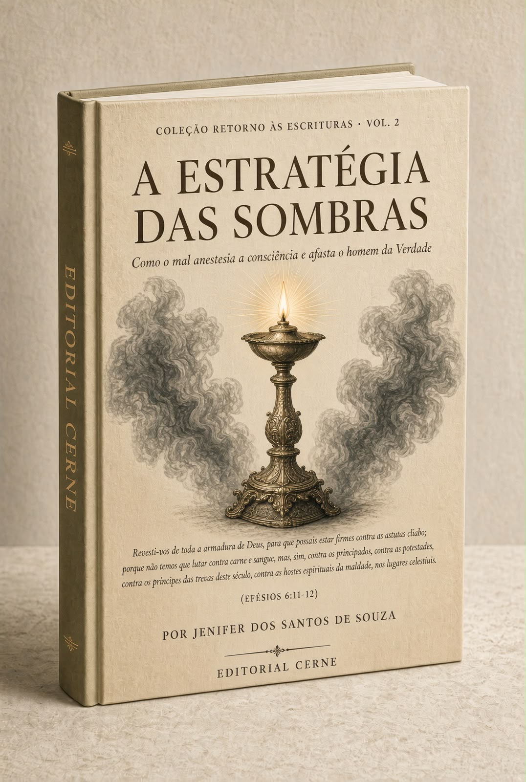 Capa da obra A Estratégia das Sombras, de Jenifer dos Santos de Souza