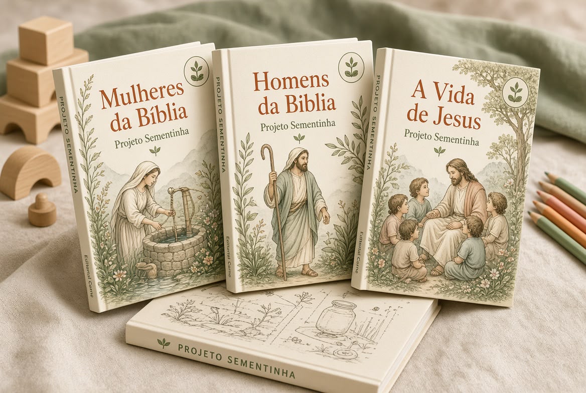 Coleções Mulheres da Bíblia, Homens da Bíblia e A Vida de Jesus do Projeto Sementinha